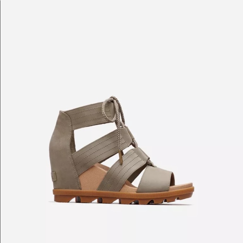 Sorel Women’s Joanie Lace Wedge Sandals in Sage